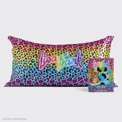 Lisa Frank x Kitsch Satin Pillowcase in Rainbow Leopard 2 Pack - King