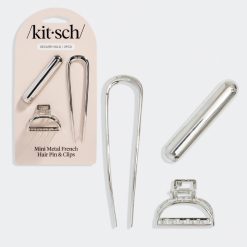 Silver French Hair Pin & Clips Set