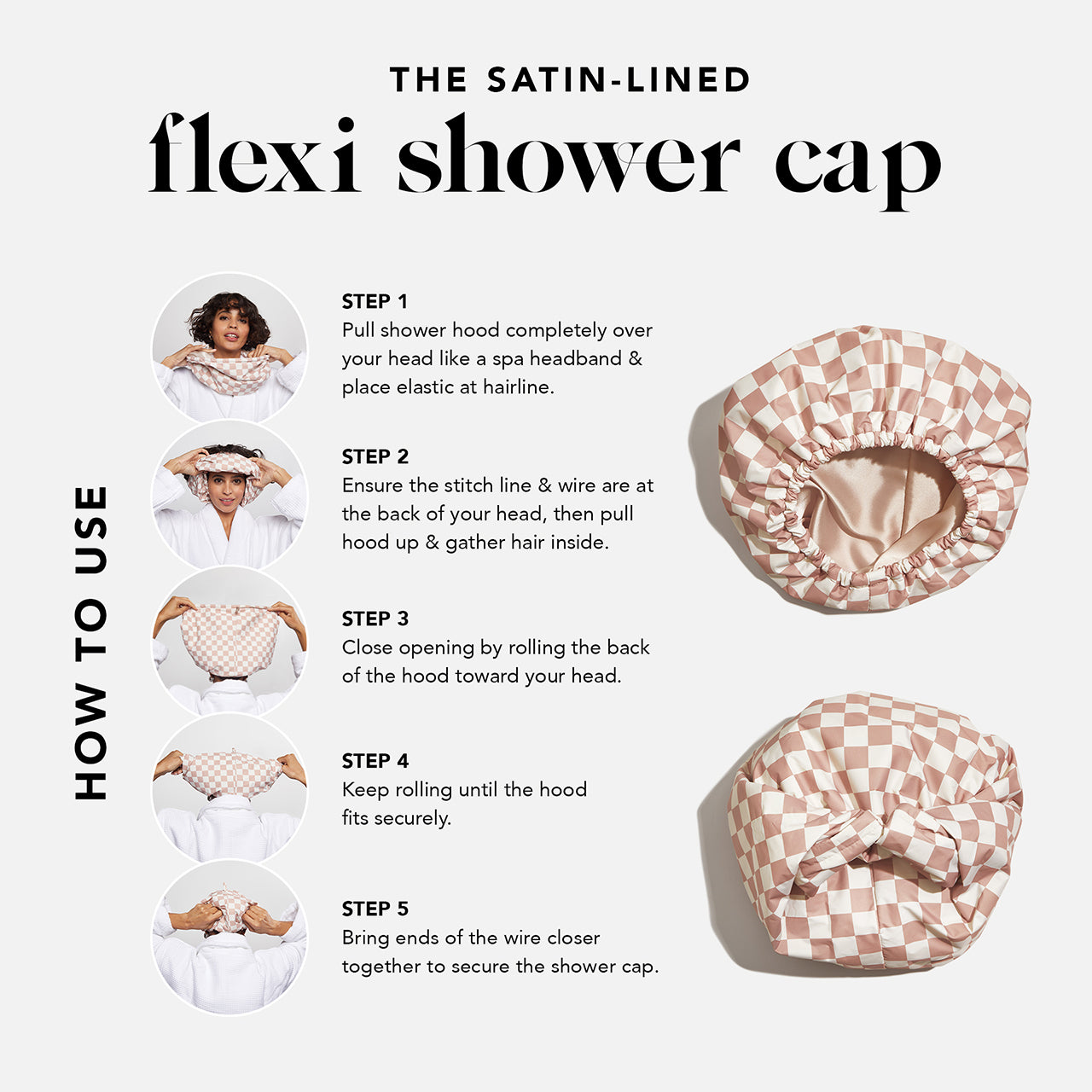61418-SatinLinedFlexiShowerCap-Cleanse-TerracottaChecker-HowTo-1280x1280px-1.jpg